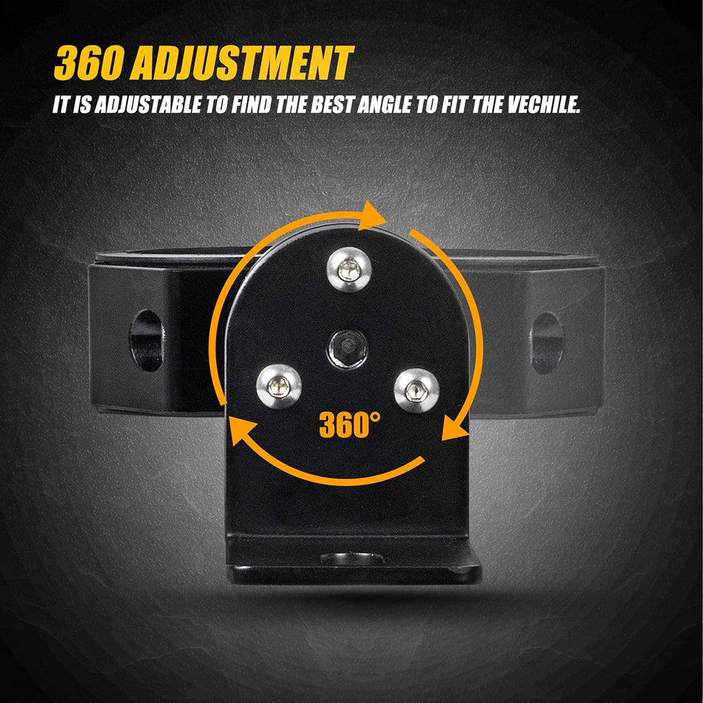 2 PCS Universal Heavy Duty Adjustable Roll Bar Flag Mount & Whip Light Mount L914