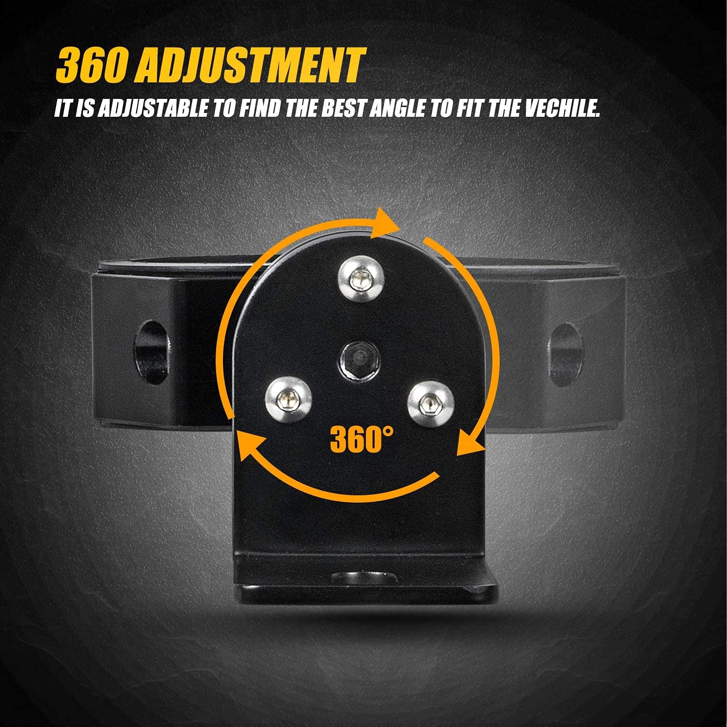 2 PCS Universal Heavy Duty Adjustable Roll Bar Flag Mount & Whip Light Mount L914