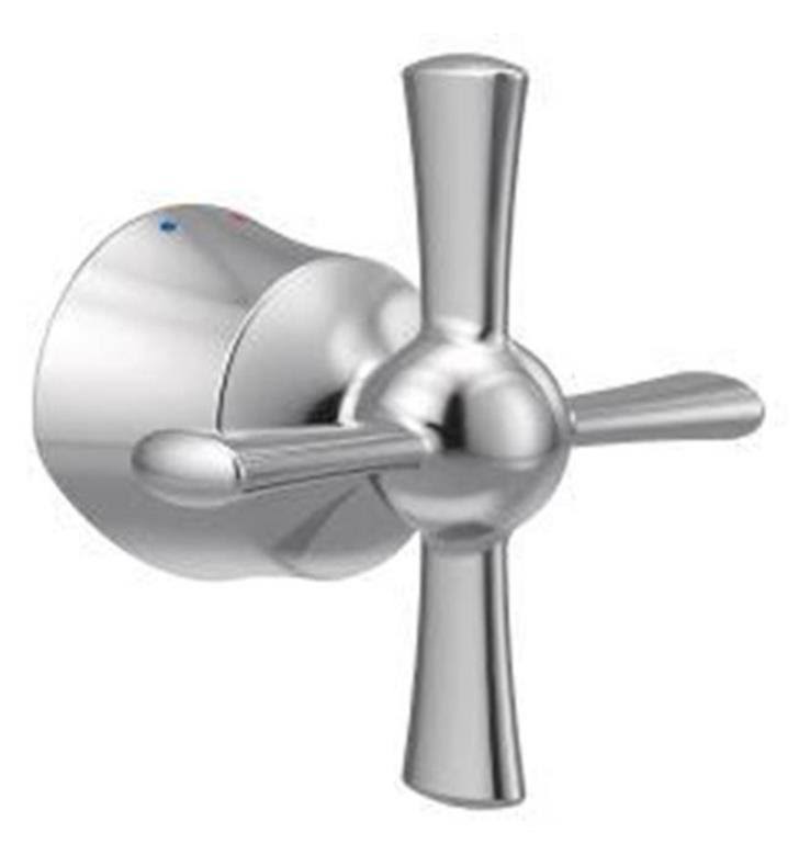 Brushed Nickel Cross Handle Kit for Floor Mounted Tub Filler Faucet B956046