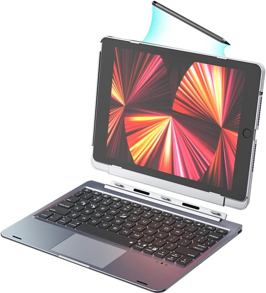 Green Detachable Keyboard Case with Trackpad for iPad 10.2 inch T93824
