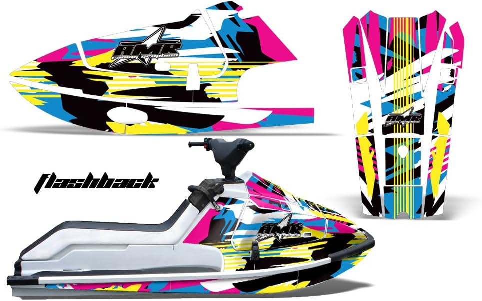 Jet Ski Graphics Kit Sticker Decal Compatible with Kawasaki X2 1986-1995 D99205