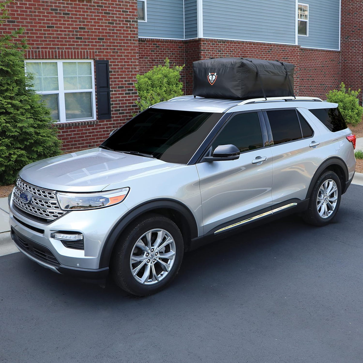 15 cu ft Weatherproof Black Car Top Carrier F2858
