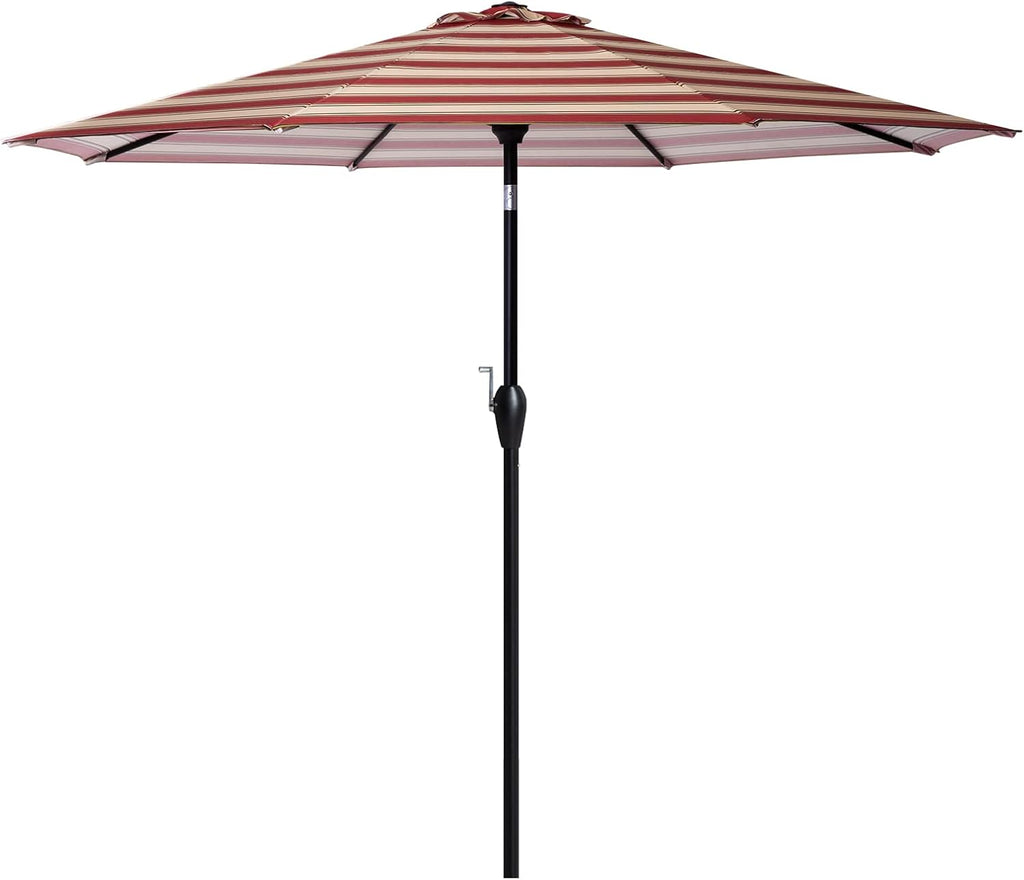 Beige 9 ft Patio Umbrella with Nonfading Canopy D907962