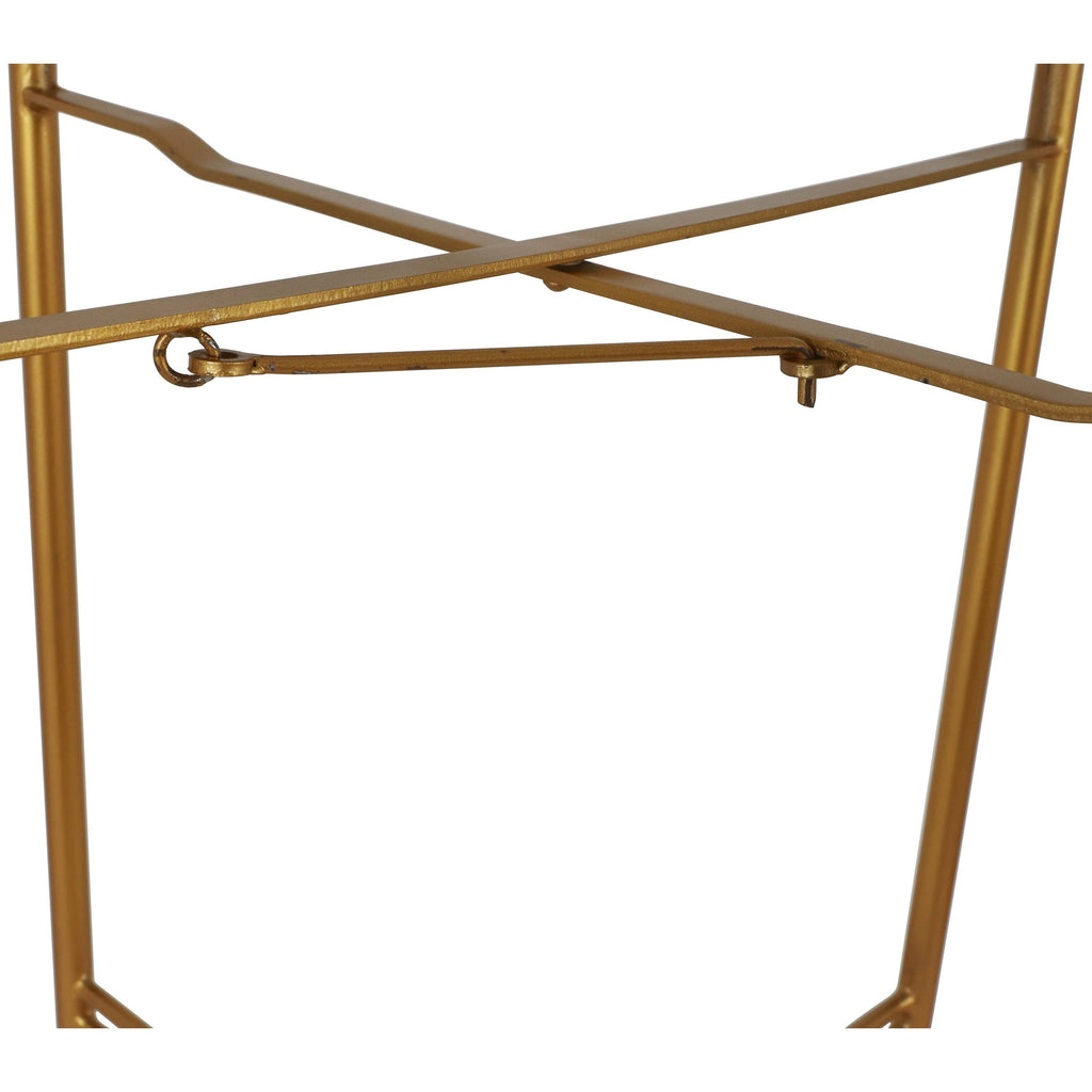 Gold Folding Accent Table V6356