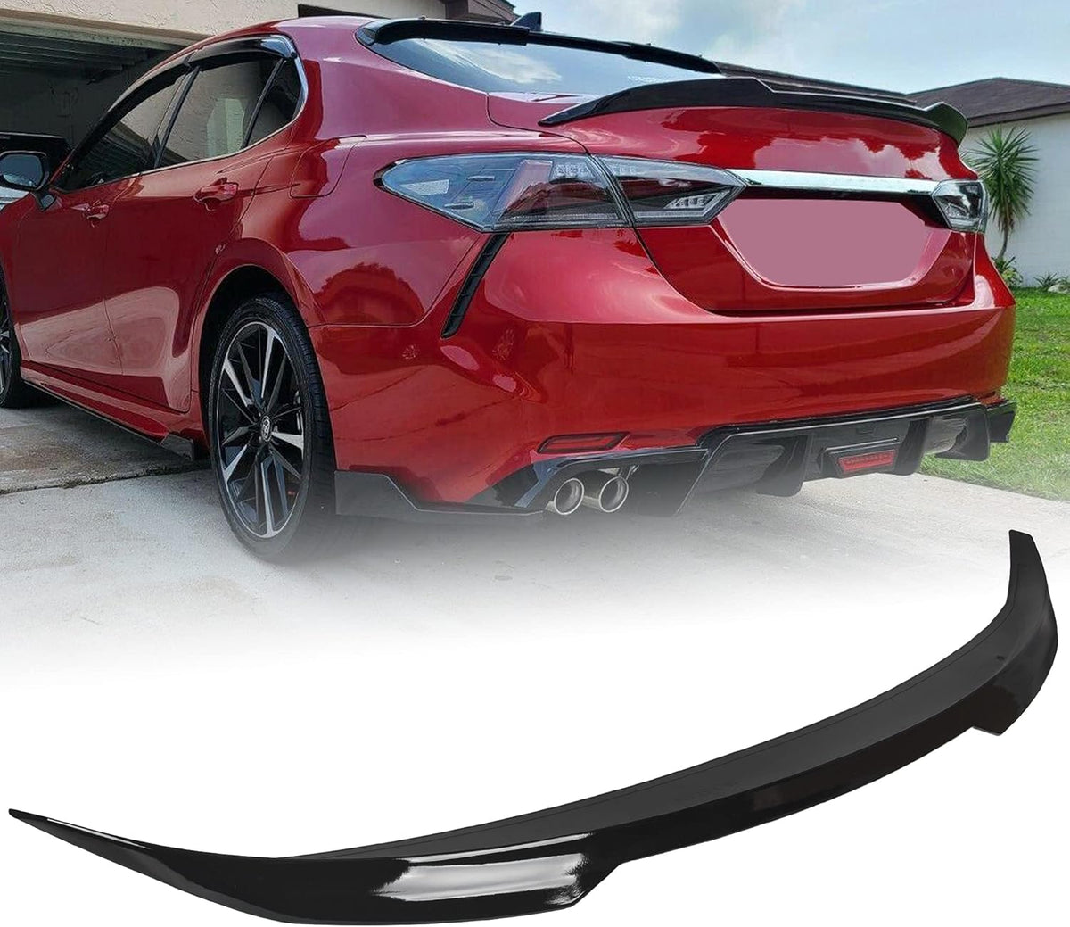 Glossy Black Rear Trunk Spoiler Wing Lid Pack of 2 H315048