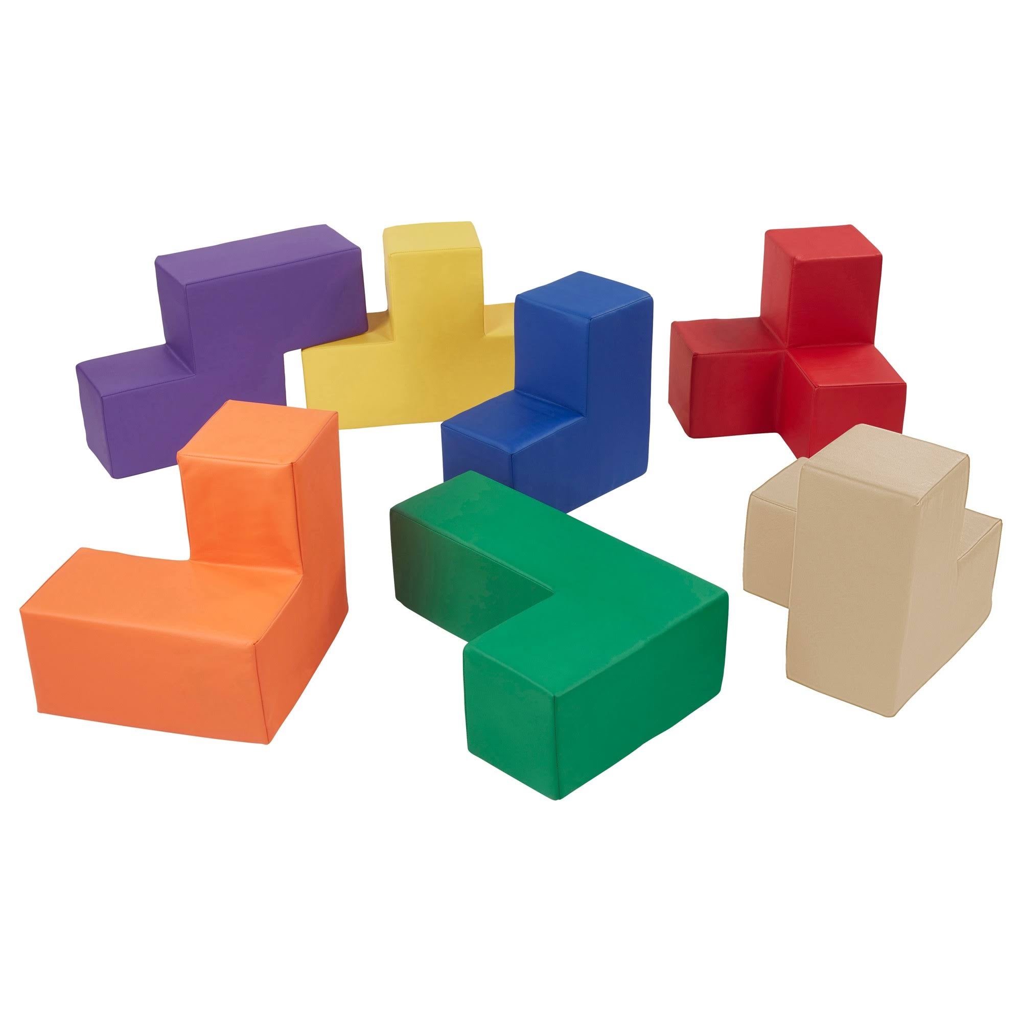 7-Piece Assorted Colors Soft Foam Blocks T130