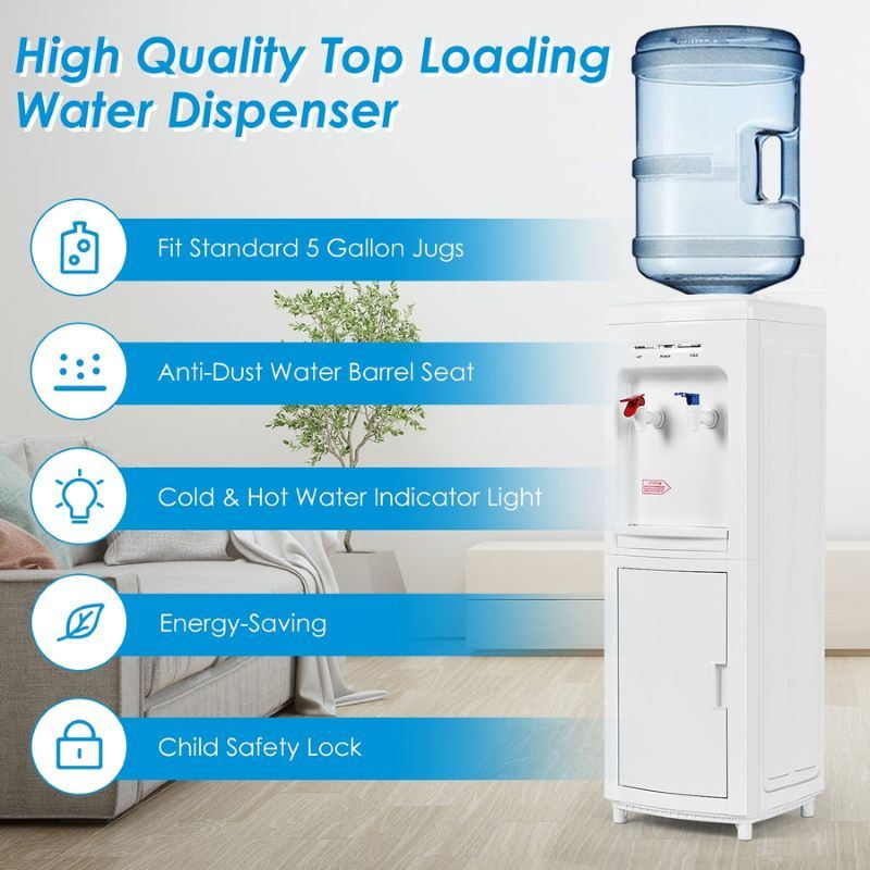 Hot & Cold Water Dispenser with Child Safety Lock V396