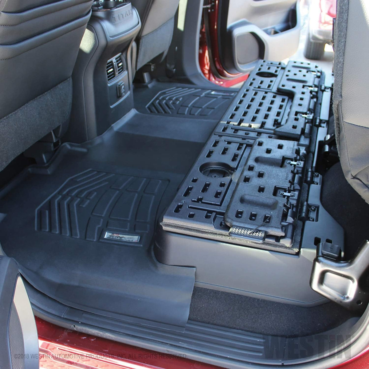 Black 2nd Row Floor Liner for Nissan Titan 2016-2018 M180