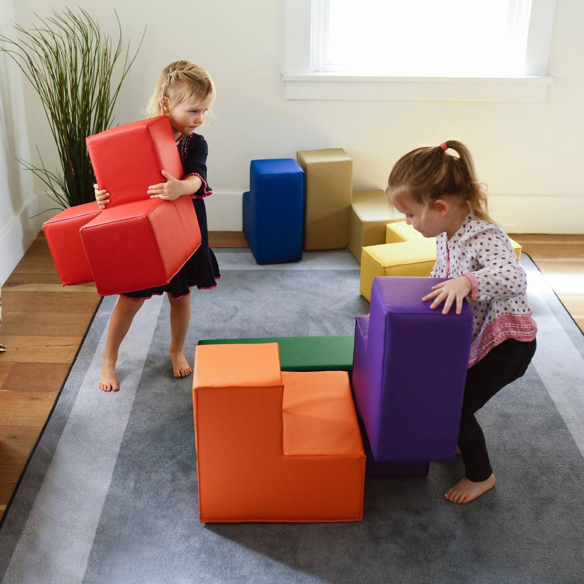 7-Piece Assorted Colors Soft Foam Blocks T130