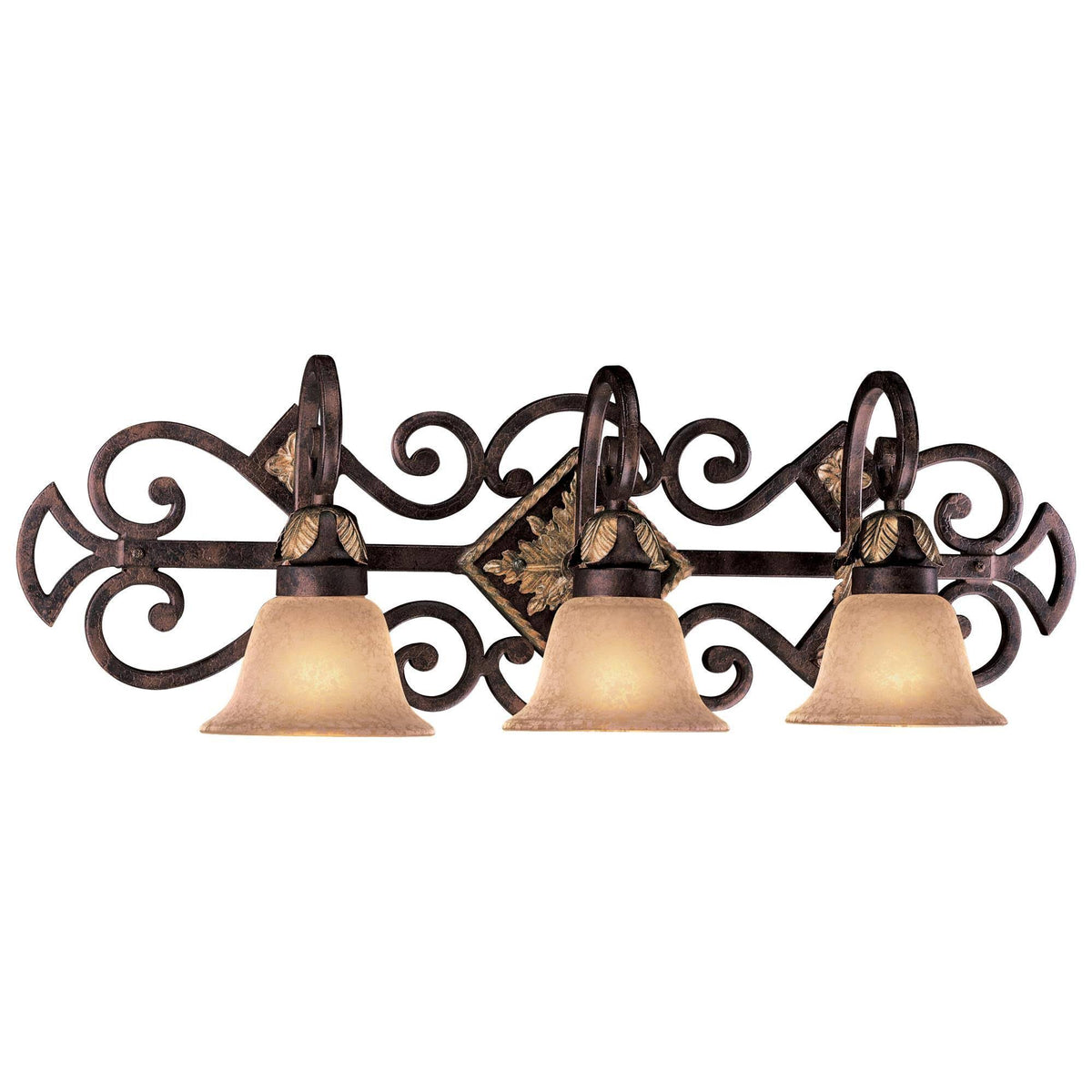 3 Light Bath Golden Bronze F17036