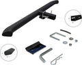 Black Horse Blade Rear Bumper Guard Step Compatible with 0 Universal 0 Fits 2 Inlet - 48 Long Chrome Black Bars Side Steps Low Door Off Road SUV Pick up cab RAZ48B M36635