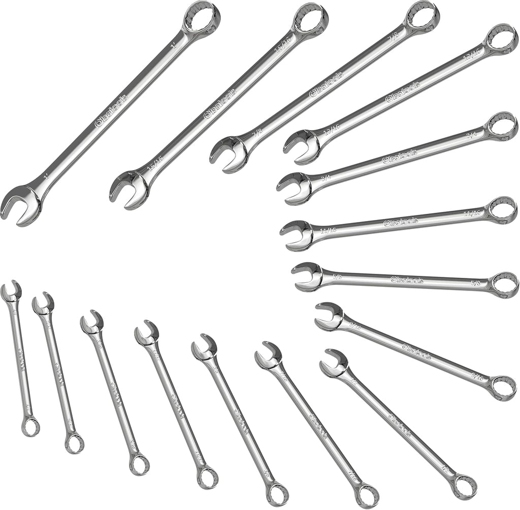 15 Pc Combination Wrench Set, Metric, 12 Point, 8 - 22mm D25915