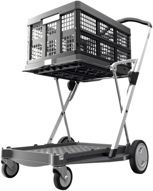Pink Collapsible Folding Trolley Cart M556