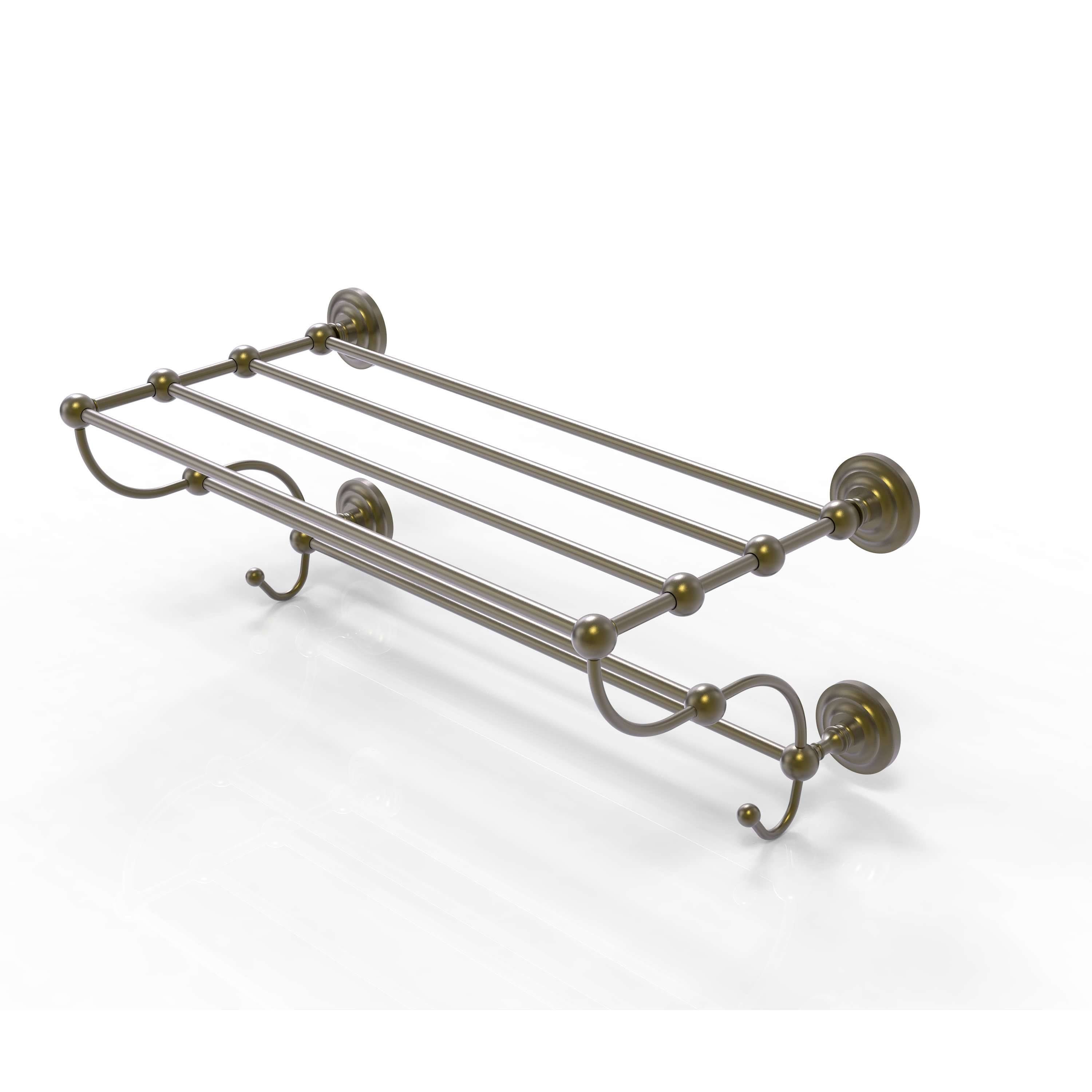 Antique Brass Train Rack Towel Shelf R78560