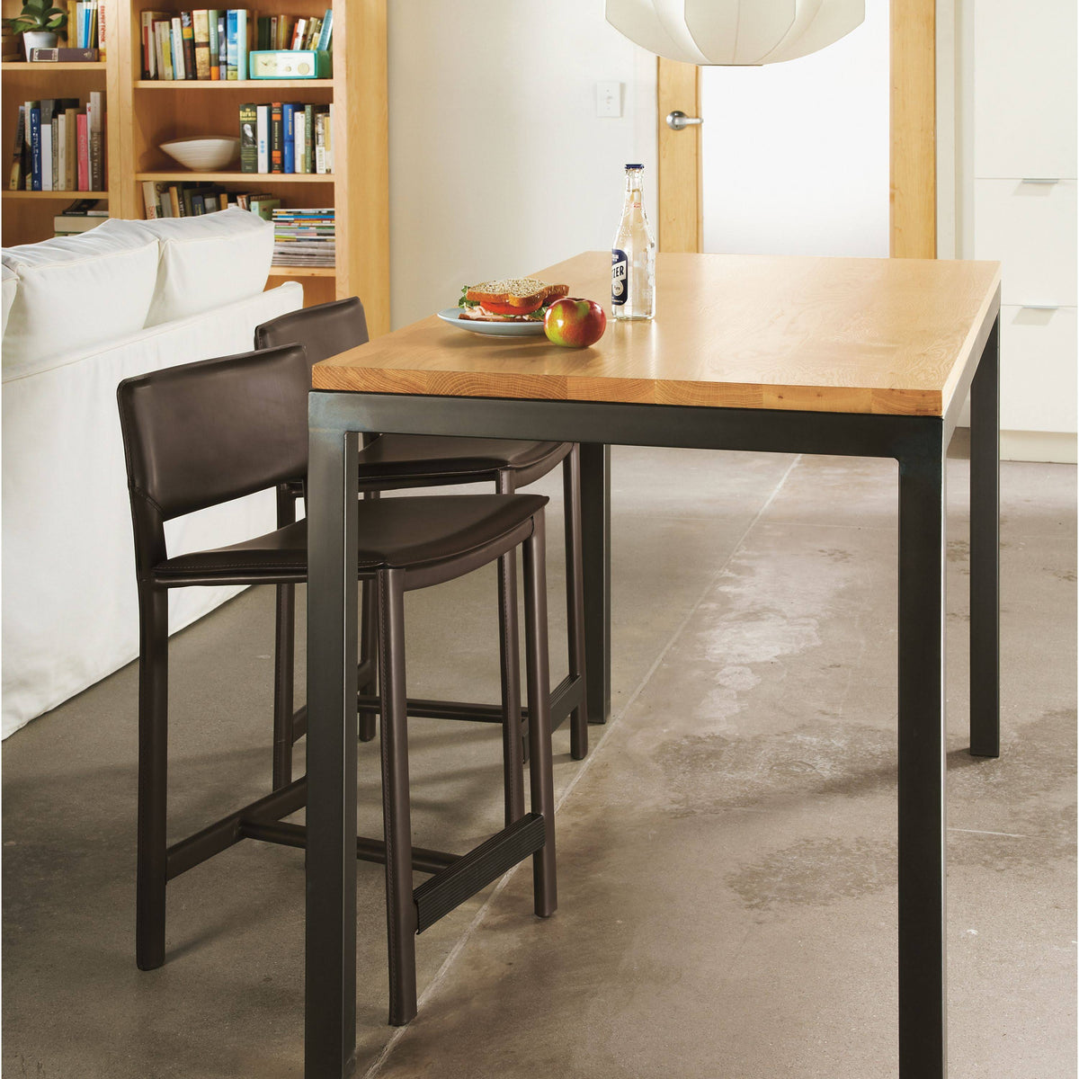 Modern Parsons Counter Table in Grey C62989