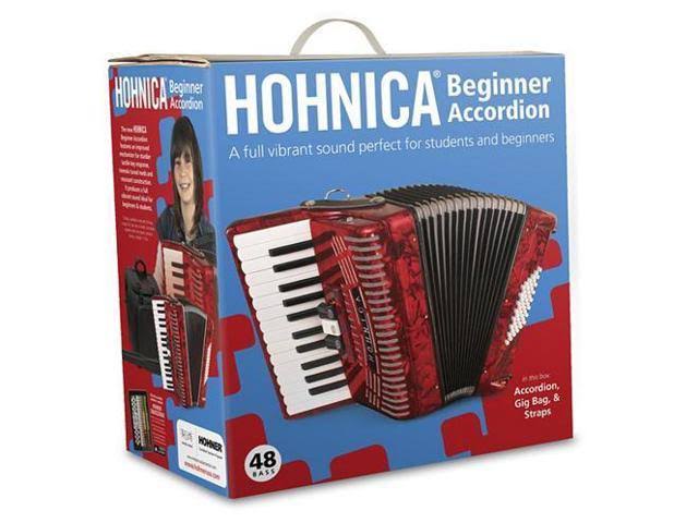 48-Bass Red Piano Accordion B2523