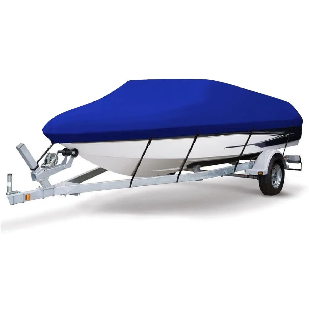 Heavy Duty Waterproof Trailerable Boat Cover, Pacific Blue J341426