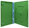 200 Slim Solid Green Single DVD Cases 7mm A8827