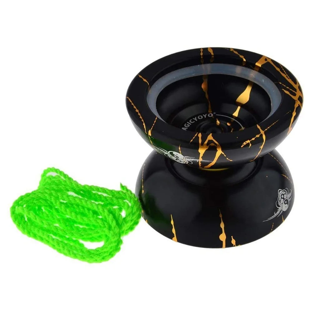 Aluminum Unresponsive Yoyo Ball with Bag, Glove and 10 Strings C95952