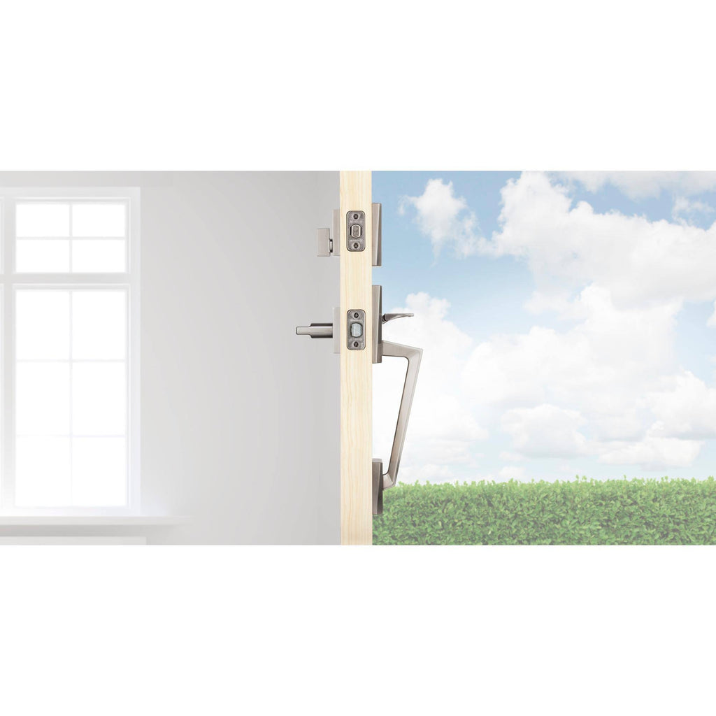 Satin Chrome Keyed Entry Handleset with SmartKey U145