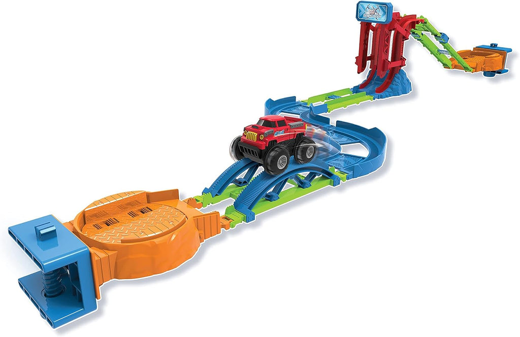 46 Pcs Glow in The Dark Race Car Track Set R136930