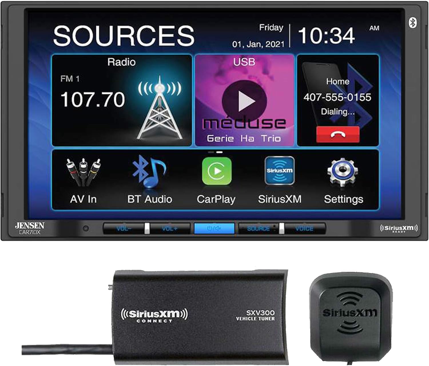 7 Digital Multimedia Receiver with SiriusXM Tuner A4988