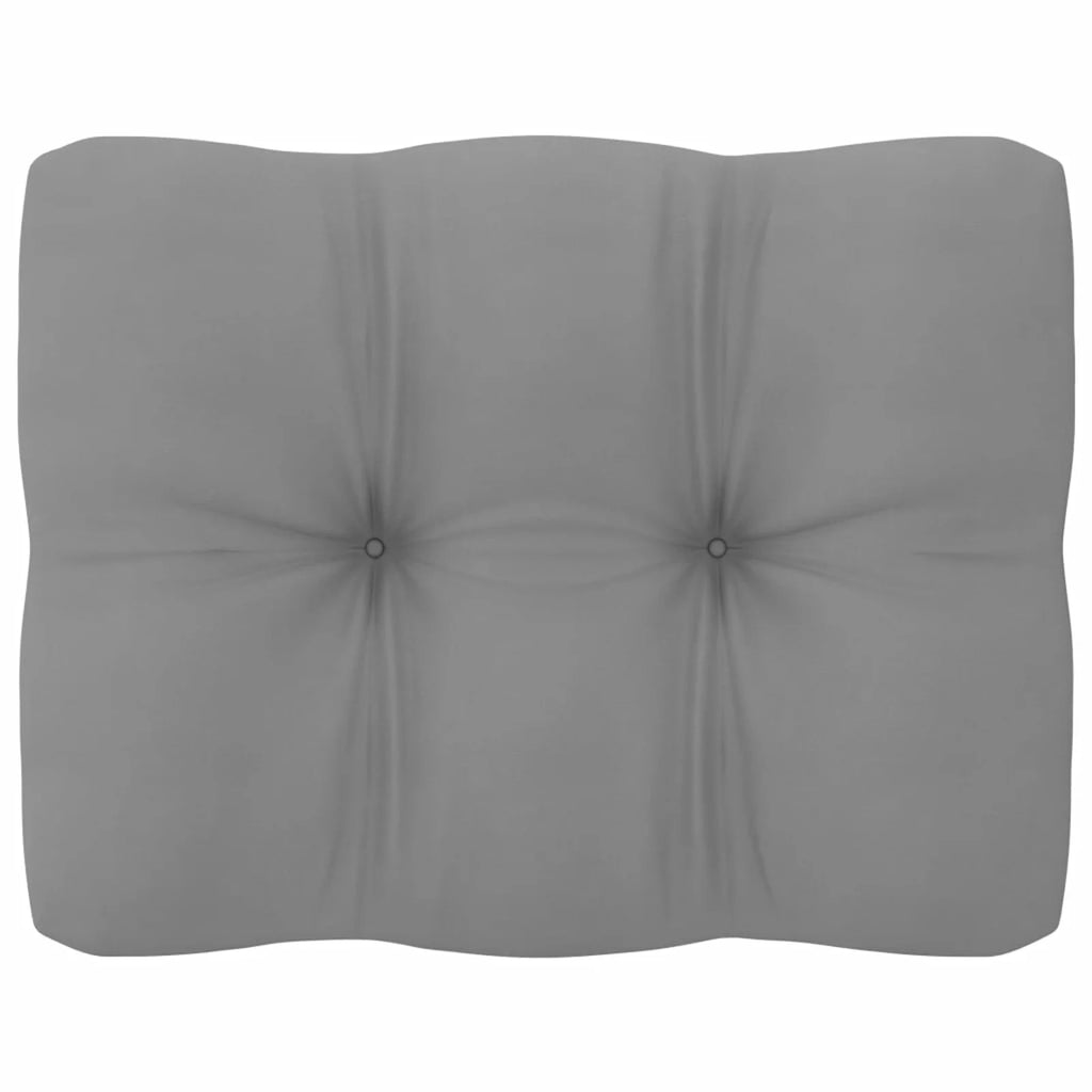 10 Piece Patio Lounge Set with Gray Cushion Pinewood Sectional Outdoor Furniture Set S65264