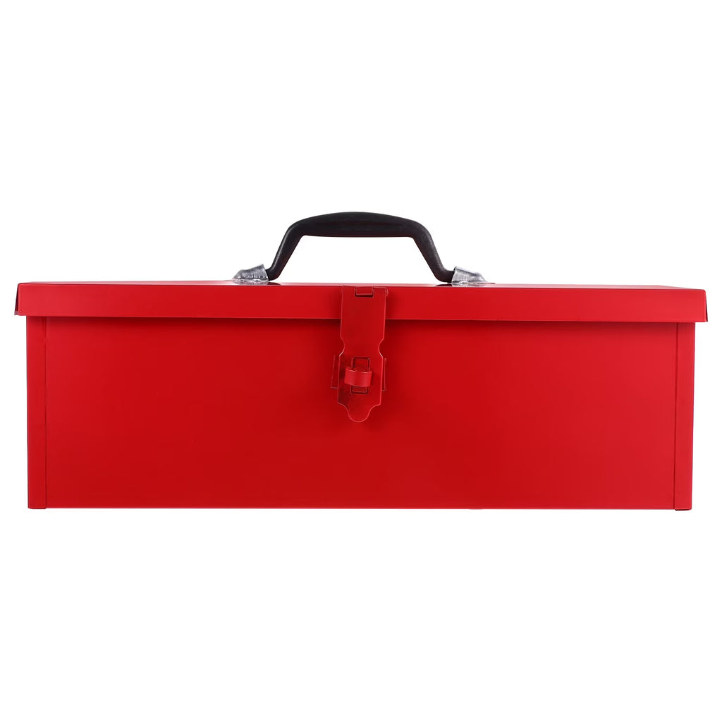 Red Hip Roof Metal Tool Box Q313