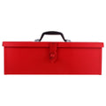 Red Hip Roof Metal Tool Box Q313