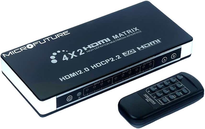 4x2 4K@60Hz HDMI Matrix Switcher Splitter with ARC A827678