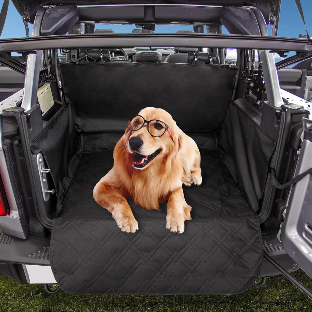 Cargo Liners for Dogs Pet Trunk Mats for 4 Door Ford Bronco Pack of 2 I892437