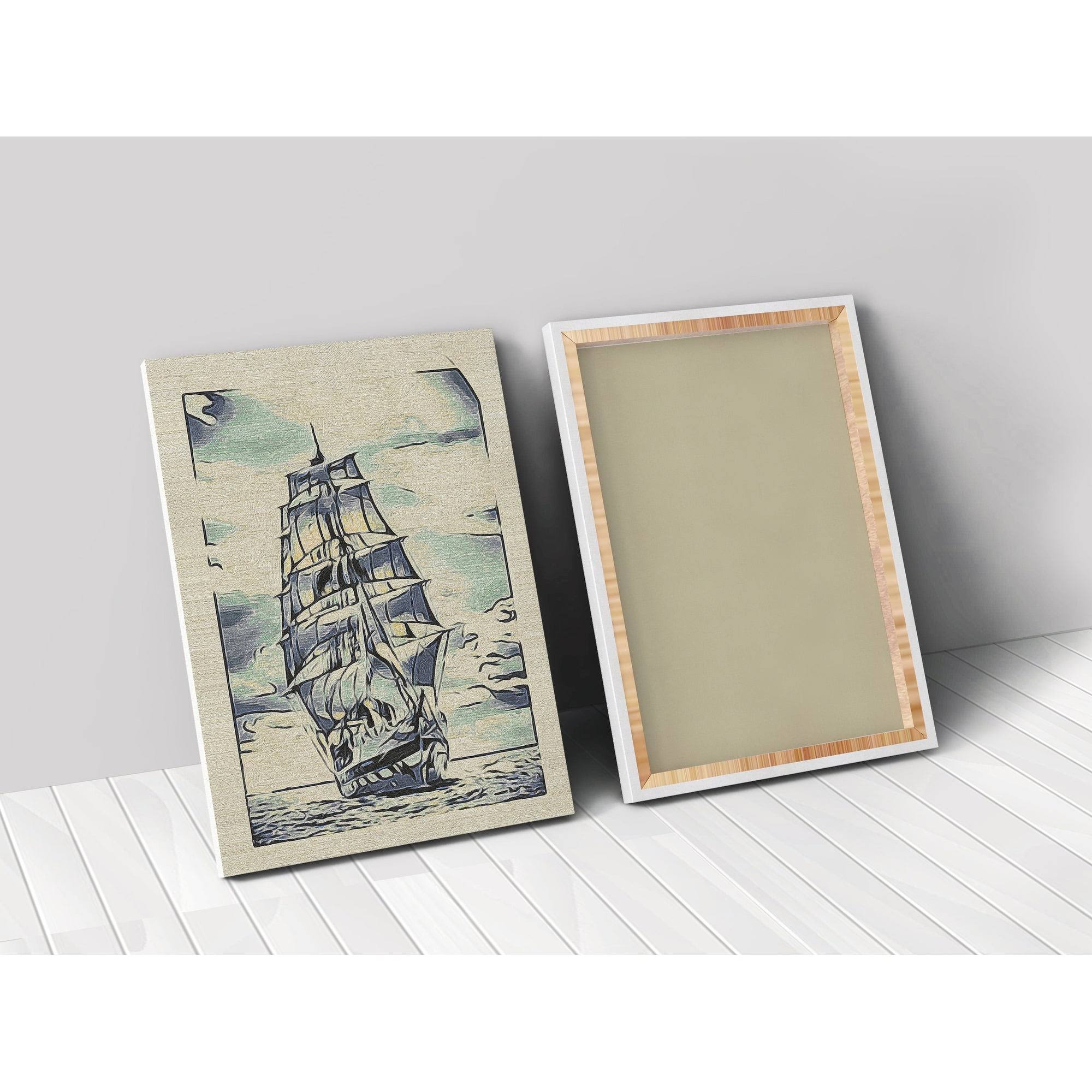 Multi-Color Stretched Canvas D209