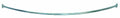 Satin Nickel Curved Shower Rod B42113