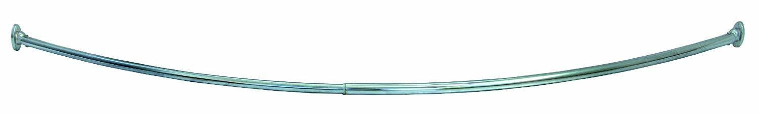 Satin Nickel Curved Shower Rod B42113
