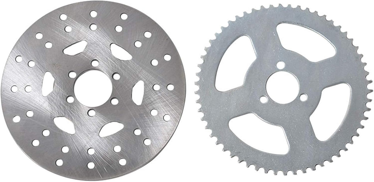 Rear Axle Kit Brake Hub Disc Rotor Chain Sproket for Go Kart Drift Trike Cart H202771