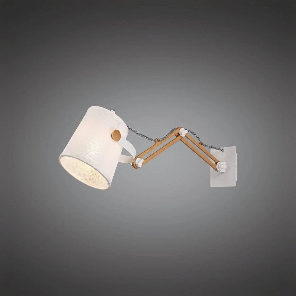 Extendable Wall Light, White B912