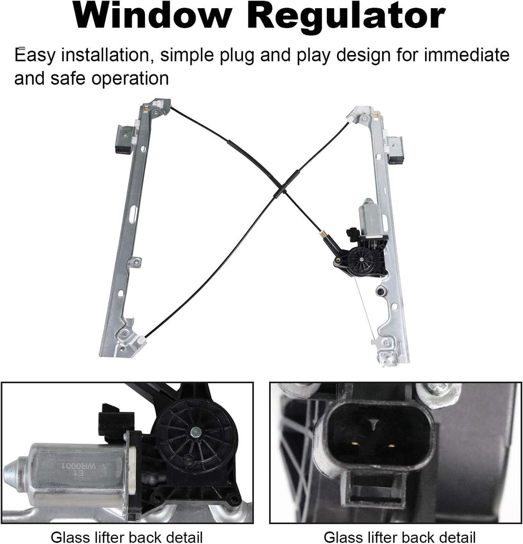 Front Left Power Window Regulator with Motor Assembly Pack of 2 N70819