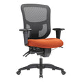 Ergonomic Mid-Back Big & Tall Chair, black/tangerine D4646