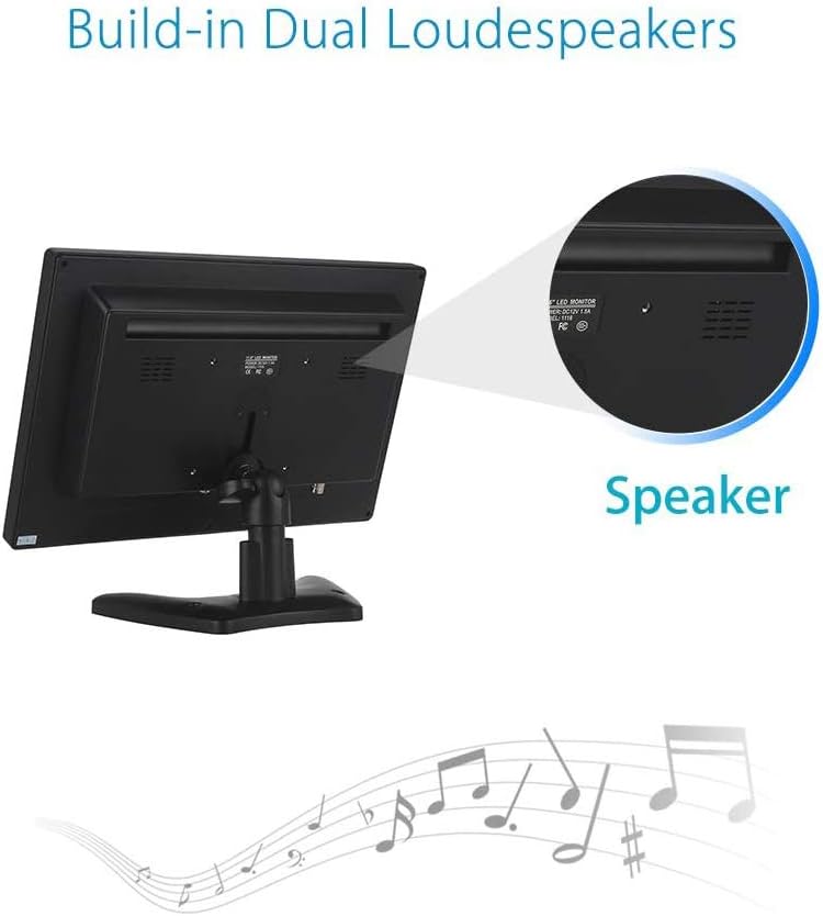 12 Inch 16:9 Mini TFT LCD HDMI Monitor with VGA BNC AV Input L34263