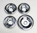 Chrome Range Burner Drip Pan Bowl Bib Set F44648
