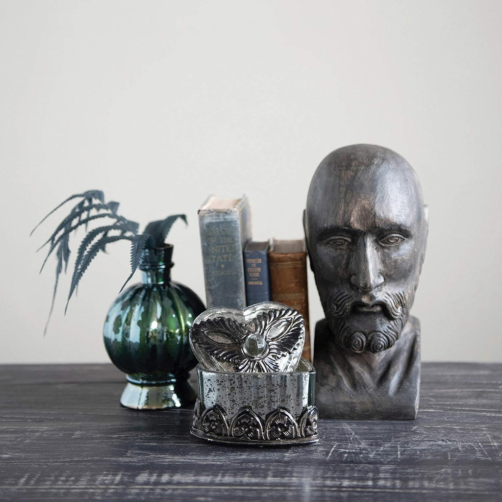 Hand-Carved Mango Wood Bust R648