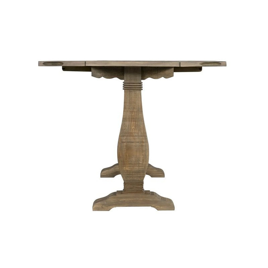 Reclaimed Natural Brown Solid Wood Flip Top Sofa Table D369