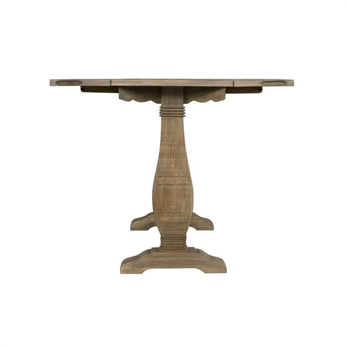 Reclaimed Natural Brown Solid Wood Flip Top Sofa Table D369