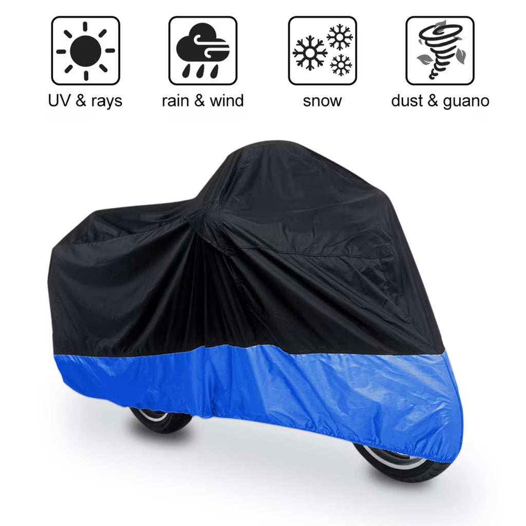 Black Blue Motorcycle Cover G955