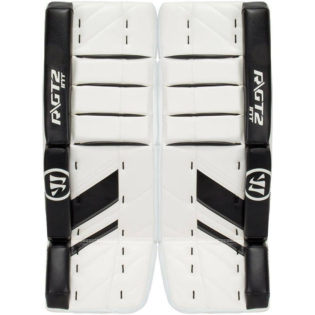 Intermediate Goalie Leg Pads White Black 30+1in M469