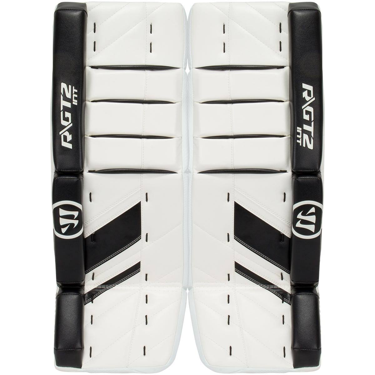 Intermediate Goalie Leg Pads White Black 30+1in M469