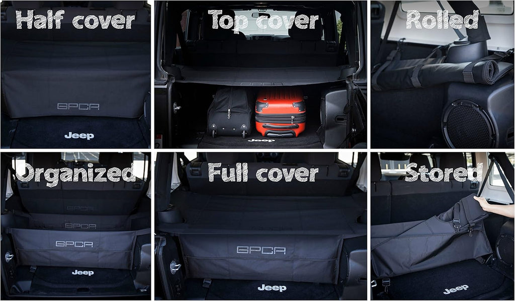 Cargo Cover and Cargo Organizer Tailgate Cover Pack of 2 W319