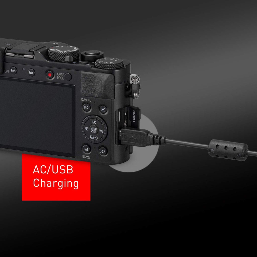 Black 21.7 MP Large Four Thirds Camera with 24-75mm Leica Lens I9928