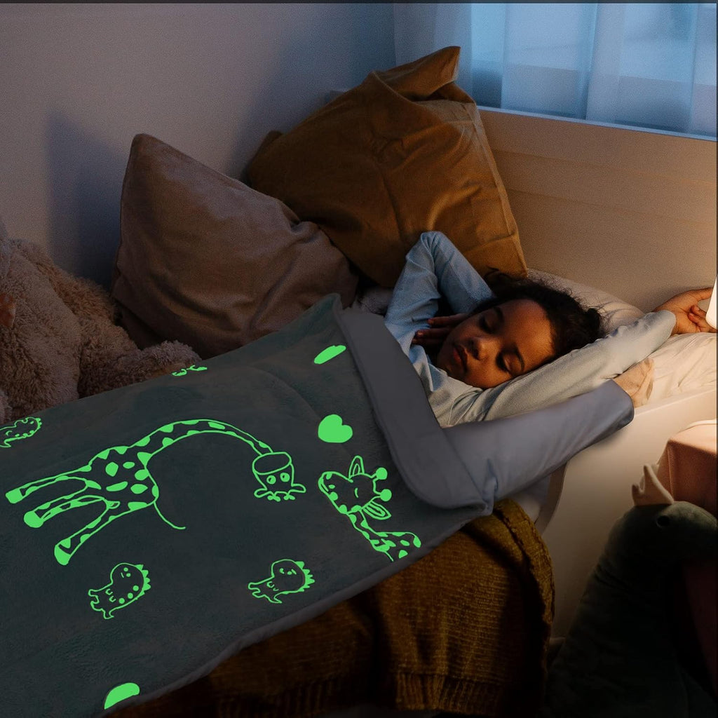 Glow in The Dark Kids Sleeping Bag with Nap Mat G3421
