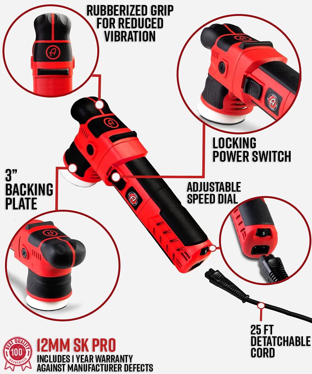 12mm Dual Action Car Polisher Complete Kit S335